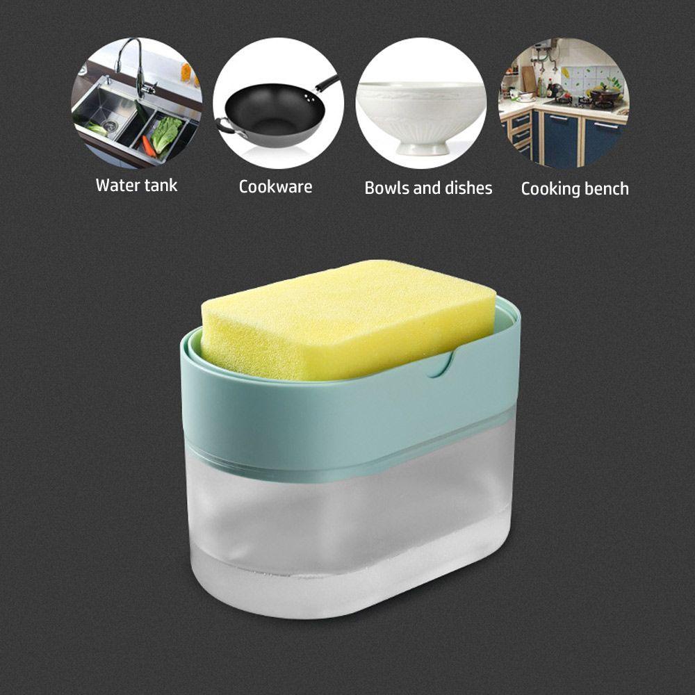 LAKAMIER Hộp Đựng Xà Phòng Dạng Lỏng Hai Lớp Tiện Dụng Cho Nhà Bếp