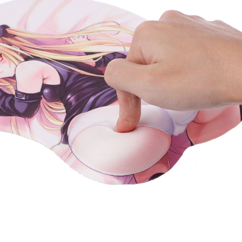 Utake Creative Cartoon Anime 3D Sexy Beauty Hips Silicone Mouse Pad Wrist Rest Support