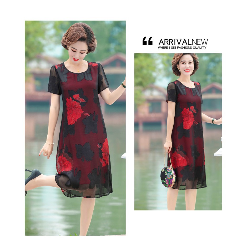 Đầm hoa đẹp cho mẹ cho bà _ ram but