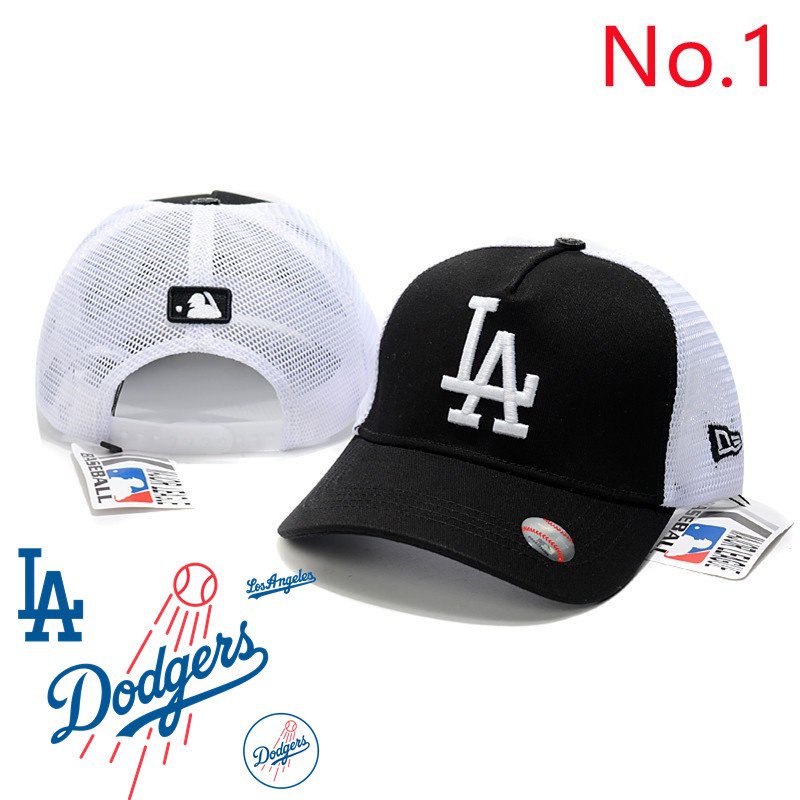 Nón Lưỡi Trai Vải cotton Phối Lưới Phong Cách MLB LA 11 Kích Thước 3LQn Dành Cho Nam Và Nữ