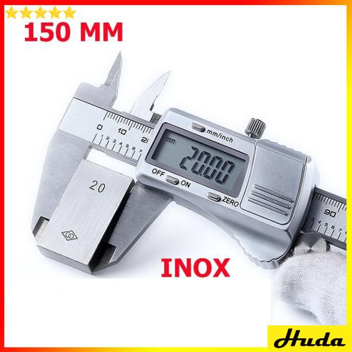 Thước kẹp điện tử thép inox 150 mm - Thược cặp điện tử đo cơ khí Loại Tốt  -  đồ làm mộc