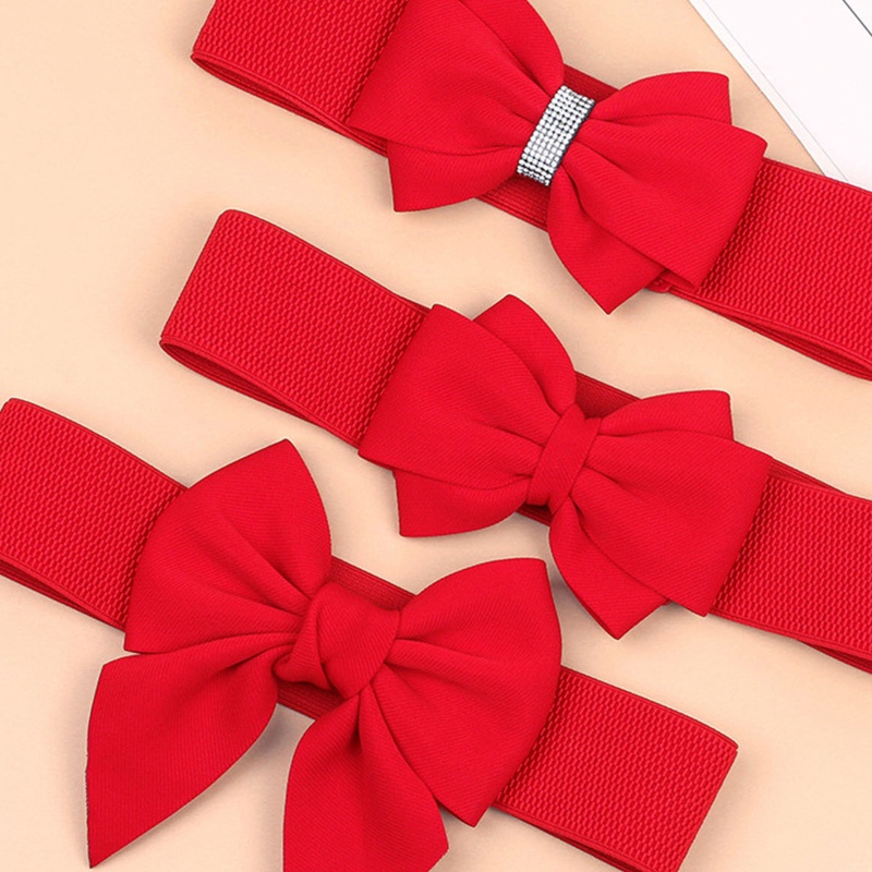 Thắt Lưng Co Giãn Bằng Polyester Đính Đá Trang Trí Dành Cho Nữ