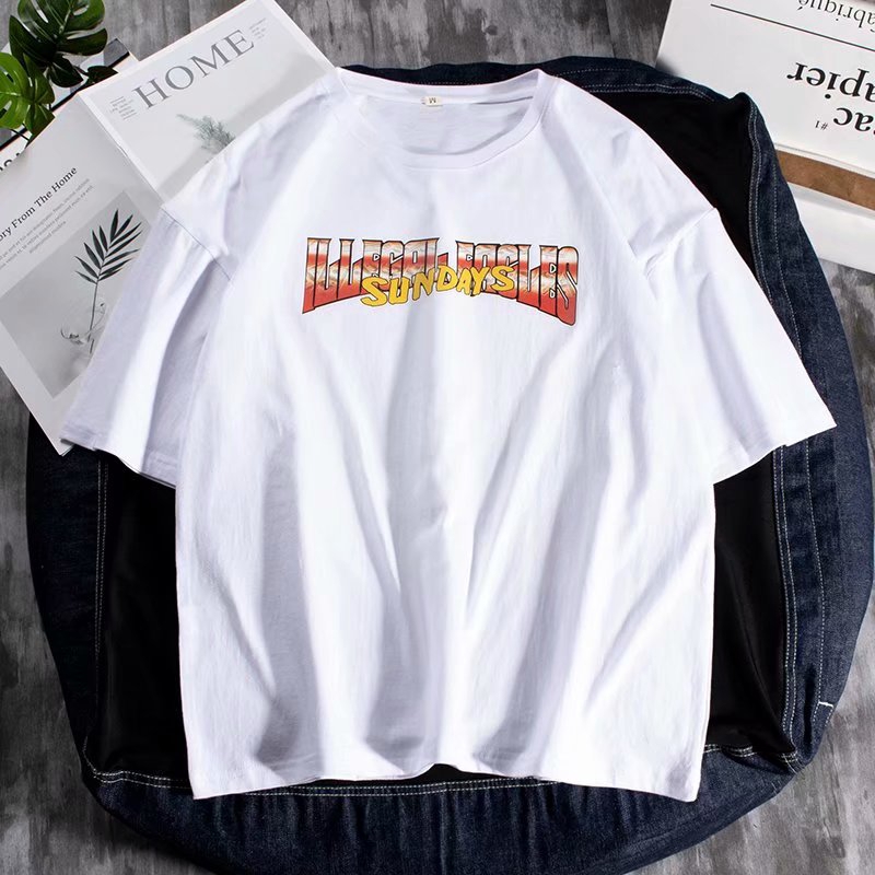 Men's fashion printed short-sleeved T-shirt with great personality