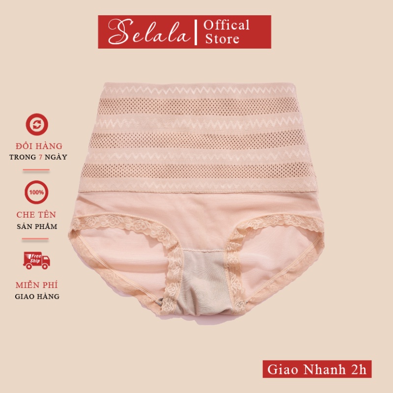 Quần Gen Bụng Selala Cao Su Non Co Giãn Đa Chiều Thoáng Khí Đáy Lót Cotton Kháng Khuẩn QG11