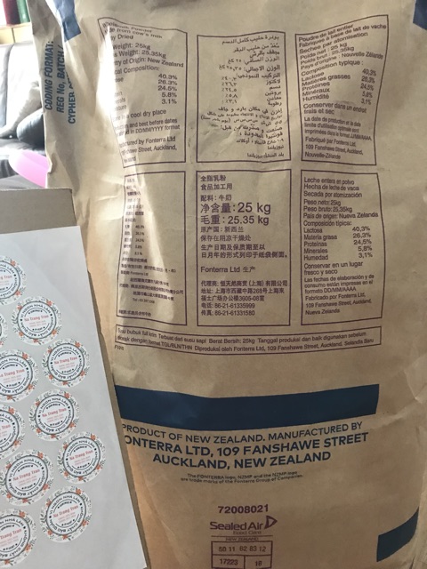 Sữa bột nguyên kem Newzealand - 1kg