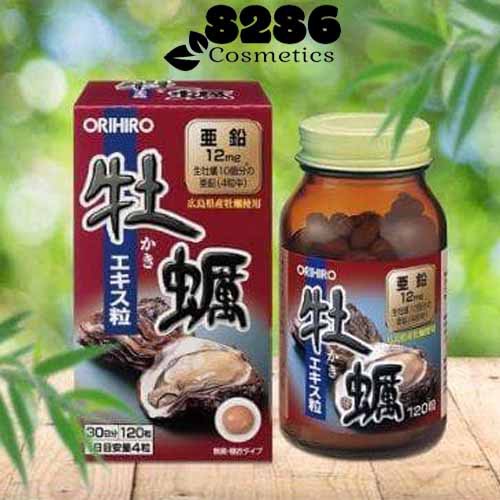 [Có sẵn] Tinh chất hàu tươi ORIHIRO New Oyster Extra Tablets 120 viên (nội địa Nhật)