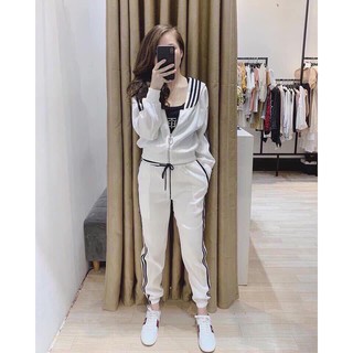 Sét bộ đồ 3 món thể thao nữ  quần áo vải cotton