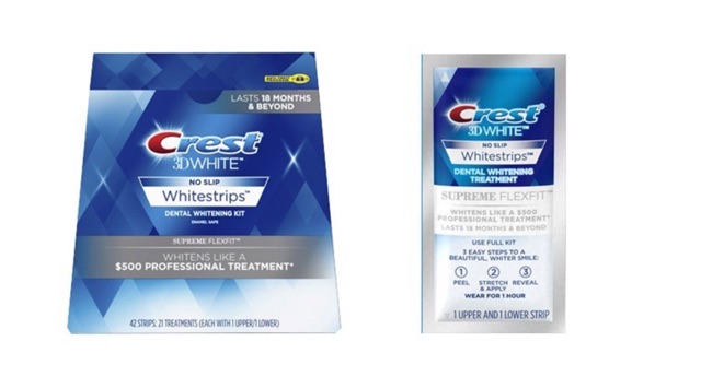 Combo miếng dán trắng răng Crest 3D White Supreme Flexfit