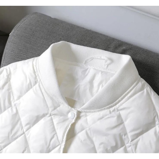 Áo phao bomber trần trám  lót lụa bên trong full 3 màu đen trắng xanh siêu ấm dễ mặc dễ phối hàng fullsize p