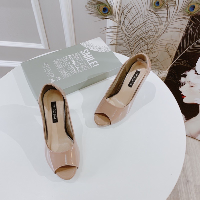 GIÀY HỞ MŨI ĐẾ VUÔNG 8cm
