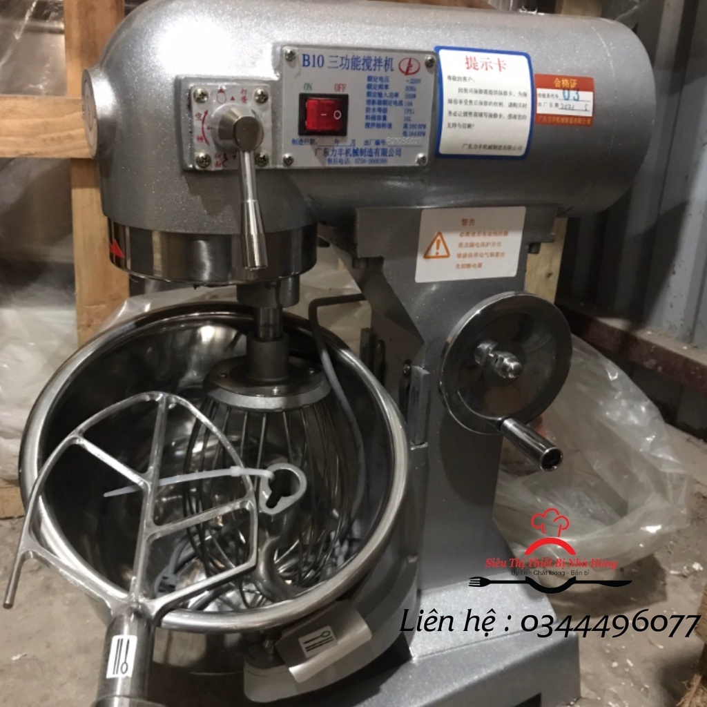Máy trộn bột, đánh kem, đánh trứng B10. Máy nhồi bột chuyên dụng loại 10L CHÍNH HÃNG LIFENG
