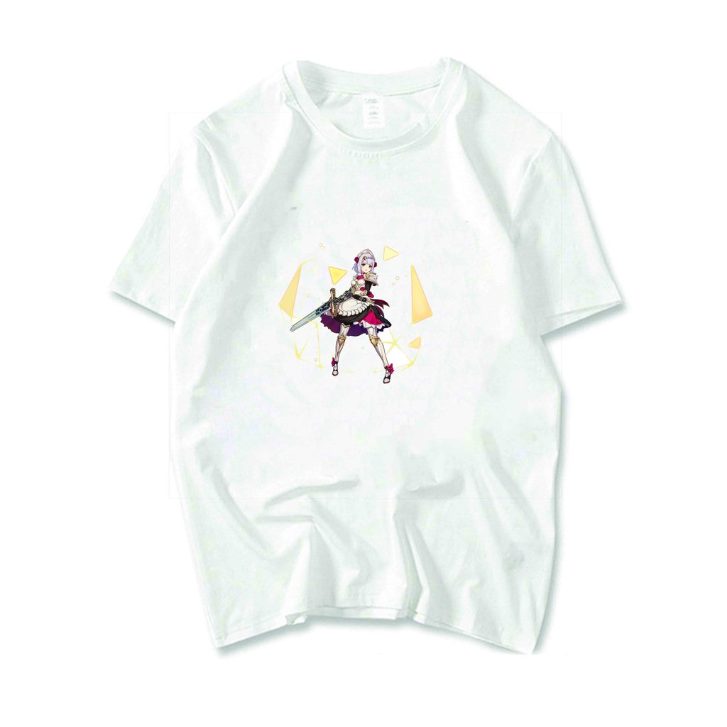Áo thun phông trắng in hình GENSHIN IMPACT game chibi anime thời trang nam nữ xinh xắn độc đáo dễ thương m1