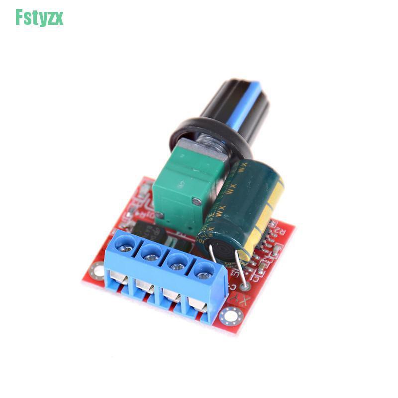 fstyzx Mini DC Motor PWM Speed Controller 5A 4.5V-35V Speed Control Switch LED Dimmer