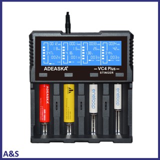 ADEASKA VC4 PLUS LCD Display USB Rapid Intelligent Charger for