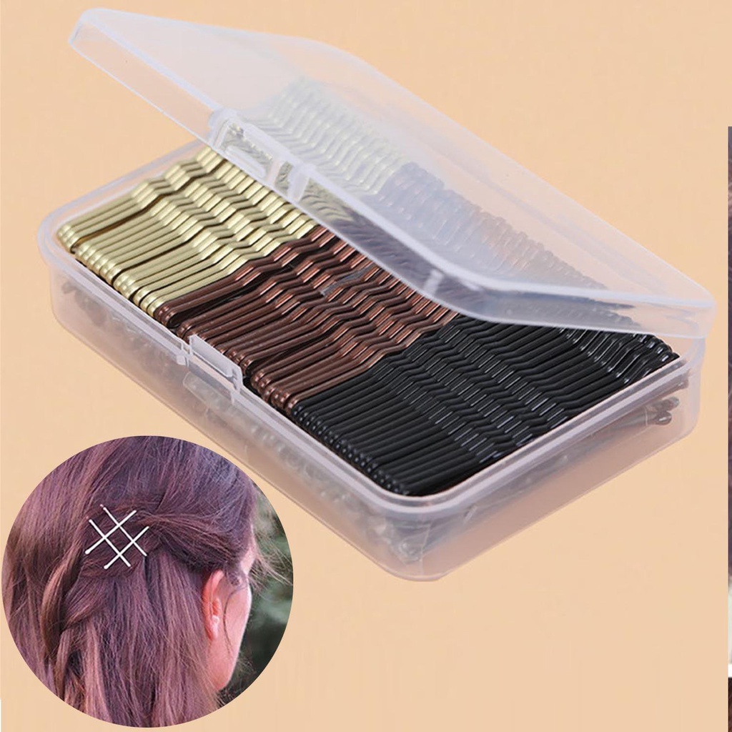 Set 150 Kẹp Tóc Kim Loại Kiểu Dáng Thời Trang