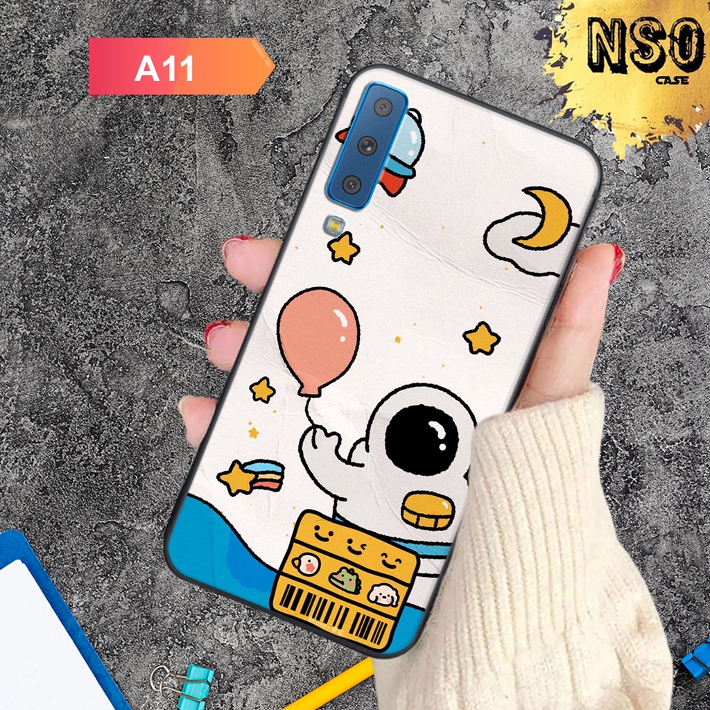 HÀNG HOT  Ốp Samsung A7 2018 In Hình Phi Hành Gia Siêu Chất
