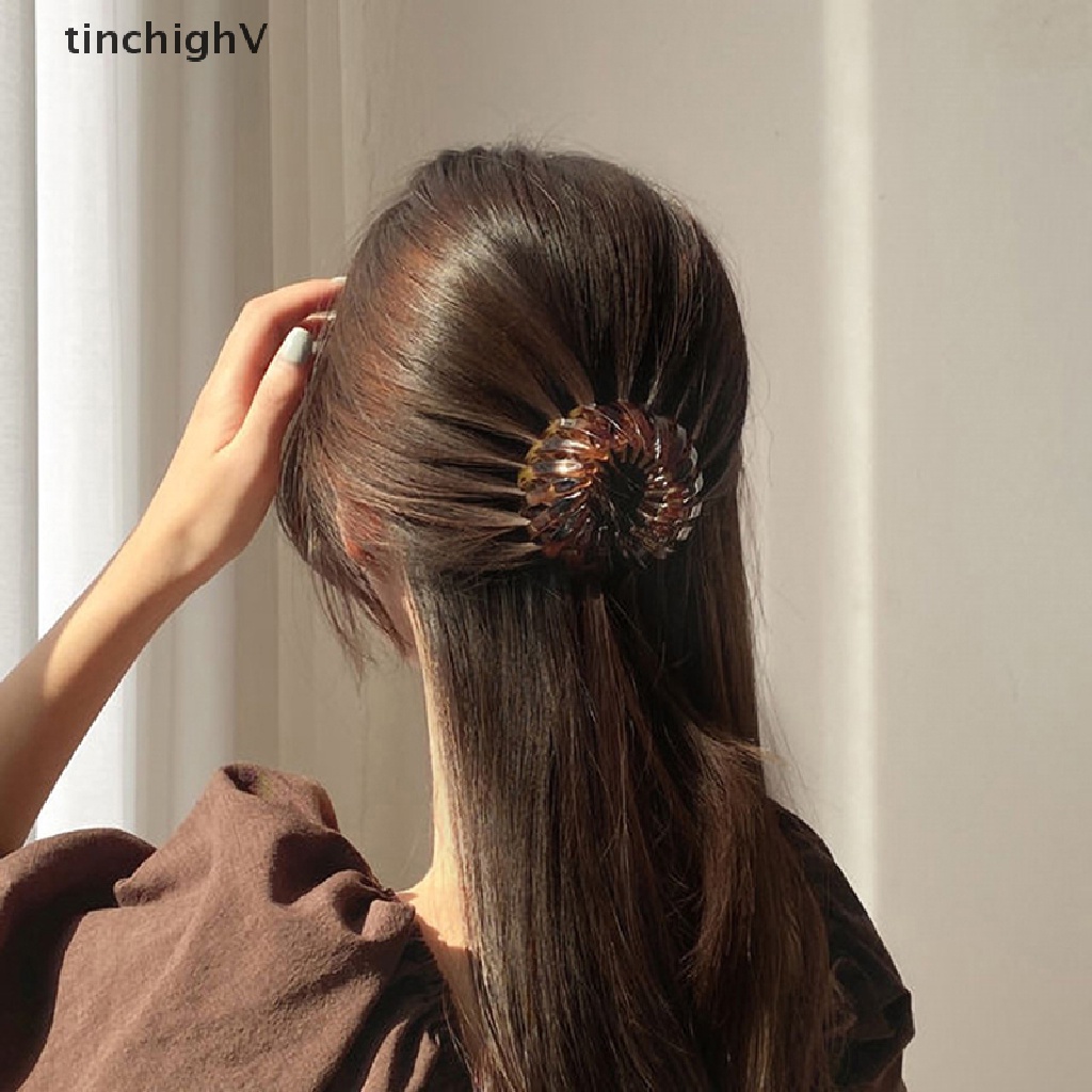 [TinchighV] Kẹp Tóc Đuôi Ngựa Hình Tổ Chim / Tổ Chim Cá Tính Khí Chất [Mới]
