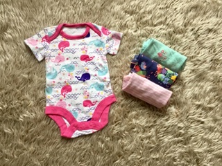 Combo set 4 body xuất anh 3-24m