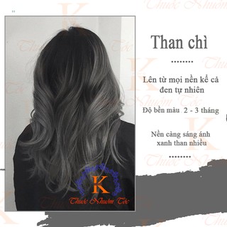 [KHÔNG TẨY] Thuốc nhuộm tóc THAN CHÌ lên từ nền đen tự nhiên Chenglovehairs, Chengloveshair, Chengloveshairs, Chengloveh
