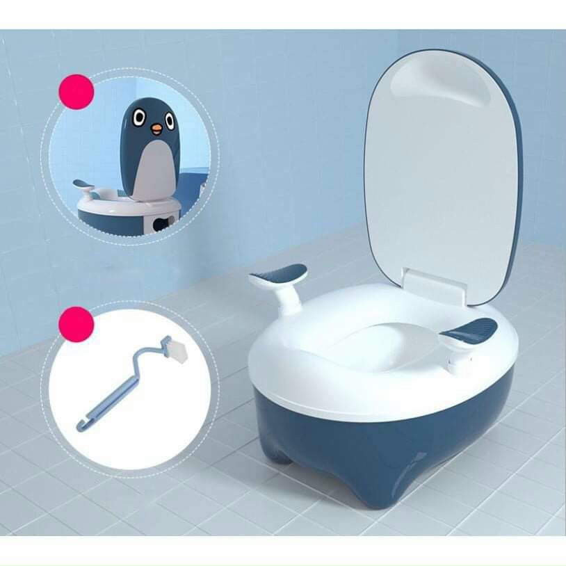 Bô Vệ Sinh Chinh Cánh Cụt Cao cấp Cho Bé Có Lắp Đậy , Tháo Lắp Dễ Dàng [ có video hướng dẫn ]