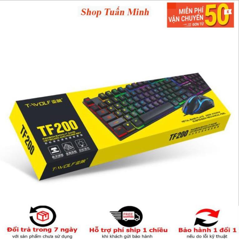 Bộ combo bàn phím chuột T-Wolf TF200 - Gaming