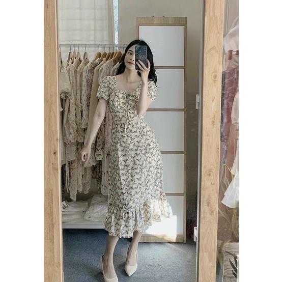 Đầm suông hoa 🌷Đầm hoa xanh ❤️FREESHIP 🌷Nhập MADEBY20 giảm 20k đơn trên 300k | BigBuy360 - bigbuy360.vn