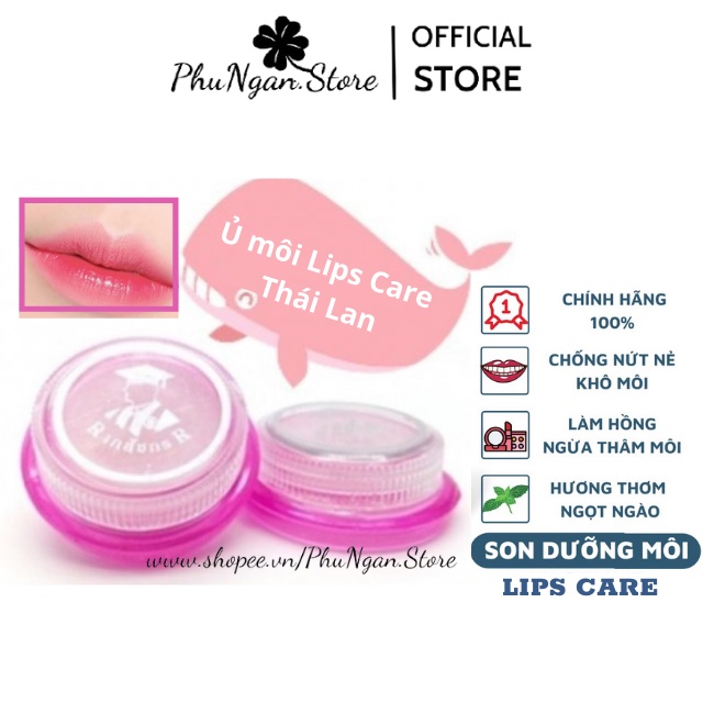 Ủ môi/Son dưỡng có màu Lips Care Thái Lan hồng môi dưỡng ẩm