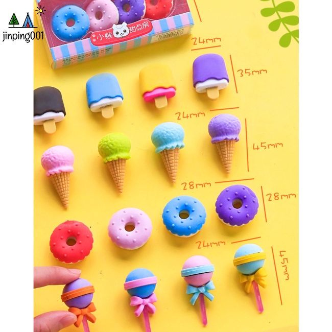 Set 4 Cục Tẩy Tạo Hình Bánh Donut Dễ Thương | BigBuy360 - bigbuy360.vn