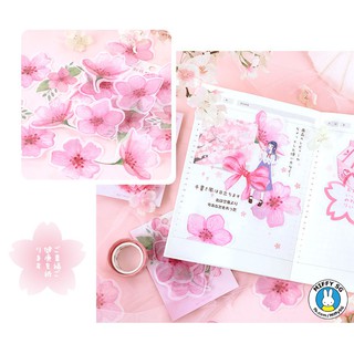 Bộ giấy note quỳ tím HOA ANH ĐÀO NỞ RỘ