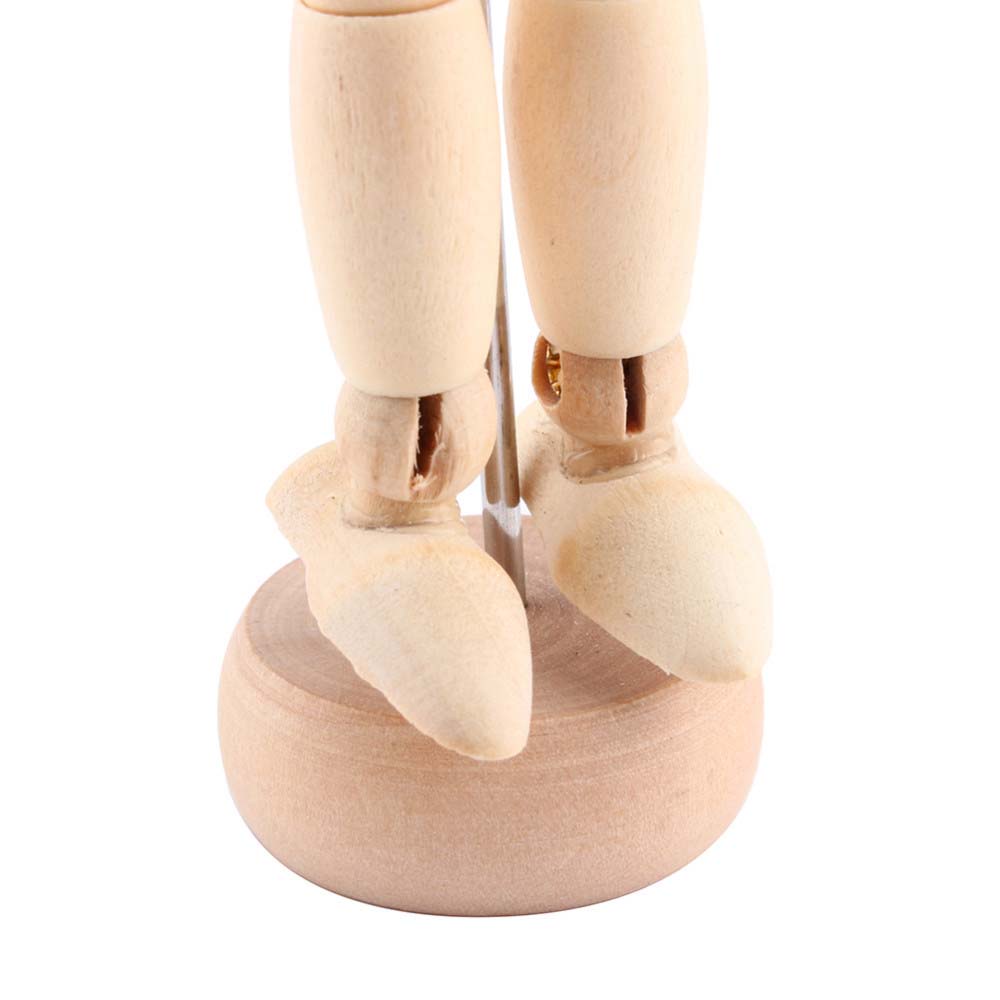Mô hình người đàn ông bằng gỗ AARON1 4.5 5.5 8 inch có thể di chuyển dùng trang trí nhà cửa