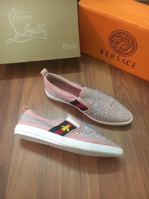 Giày lười nữ đính đá hàng thiết kế, hàng cao cấp | BigBuy360 - bigbuy360.vn