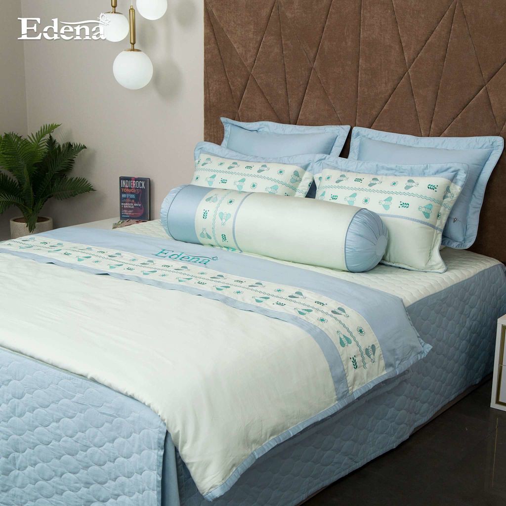 Bộ Ga 5 Món Edena Cotton Đặc Biệt 529