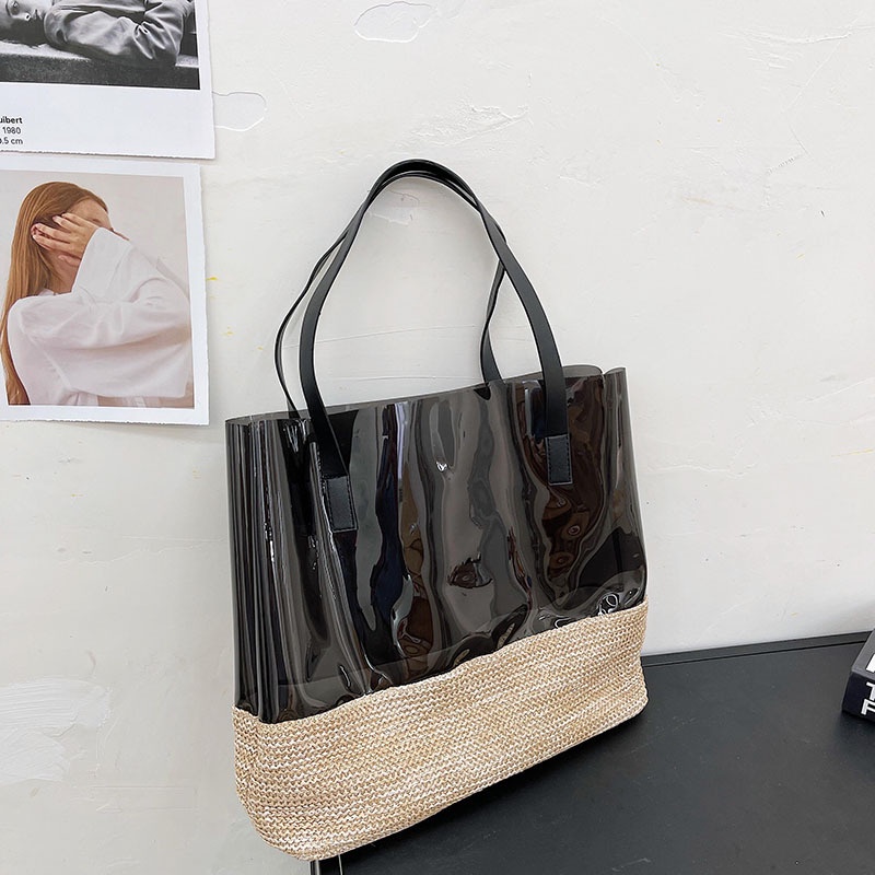 Túi Xách Tay/Đeo Vai Bằng PVC Trong Suốt Thời Trang Mùa Hè Phong Cách Hàn Quốc 2022 Dành Cho Mẹ Bỉm Sữa