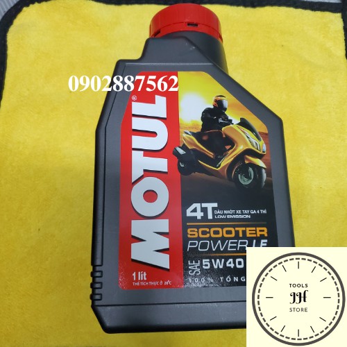 nhớt xe tay ga Motul Scooter Power LE 5W40 1 lít