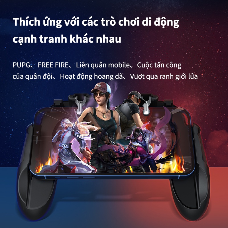 Bộ tản nhiệt điện thoại di động BASIKE SRE07 tay cầm chơi game loại tản nhiệt không ồn ào