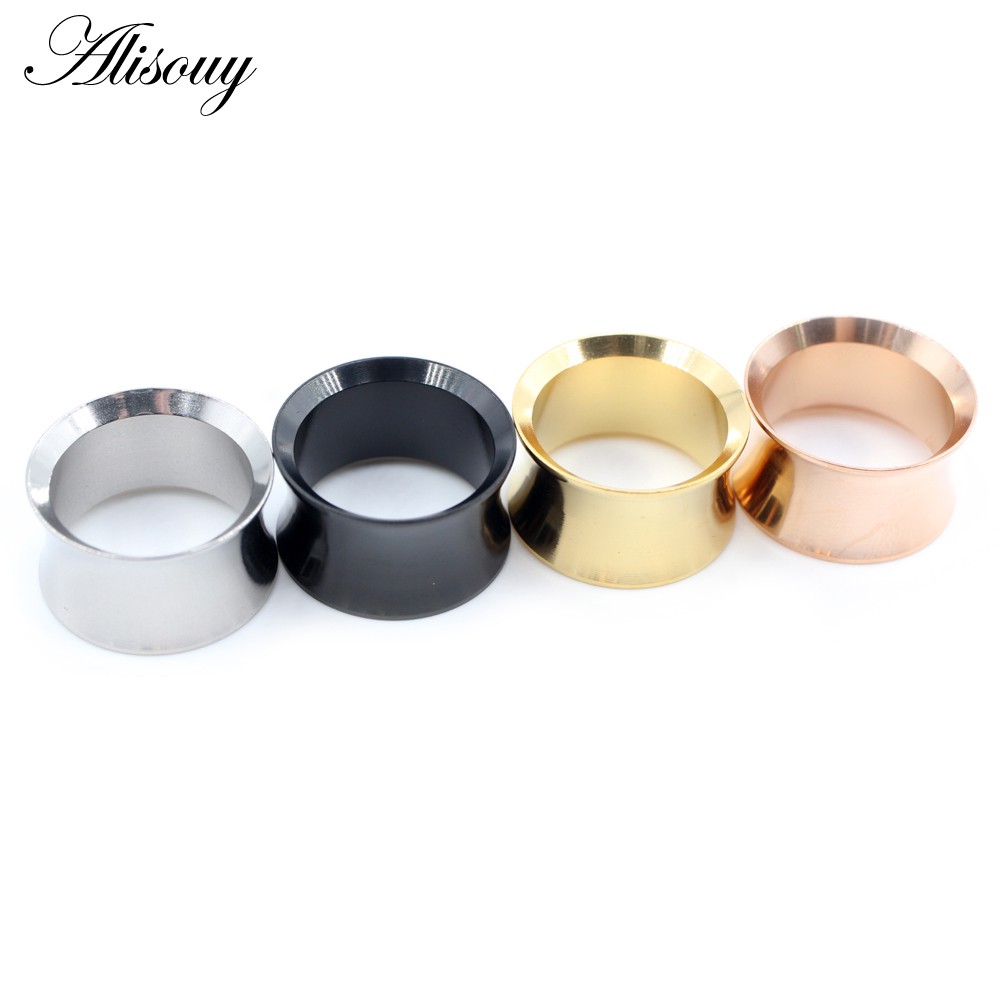 Alisouy Set 2 Khuyên Nong Tai Bằng Thép Không Gỉ Cá Tính