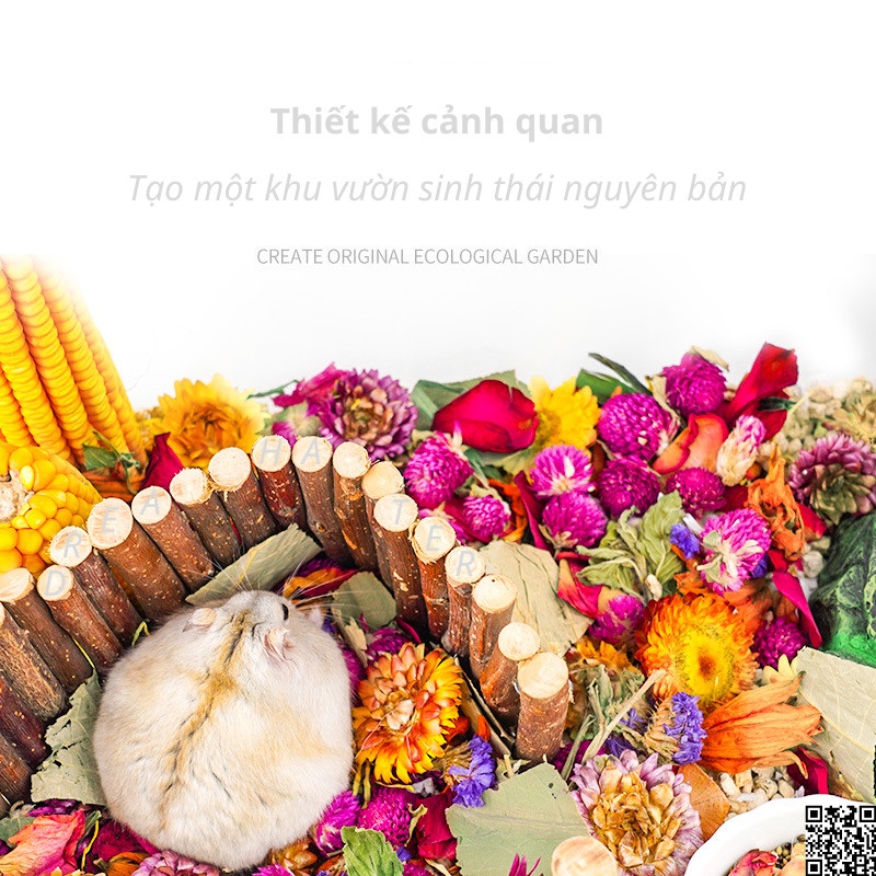 Hoa khô lót chuồng cho thú cưng giải nhiệt, giảm stress Jonsanty 1200ml