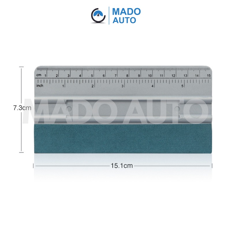 Gạt nhựa dán Decal xe ô tô bọc nỉ đẹp, có thước MADO F33 Squeegee
