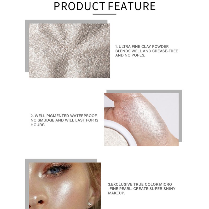 (Hàng Mới Về) Phấn Bắt Sáng Đơn Sắc Lấp Lánh Trang Điểm Chuyên Nghiệp | BigBuy360 - bigbuy360.vn