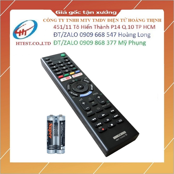Remote Điều Khiển TV SONY LED, Smart RMT-TX300E - Có Kèm Pin AAA