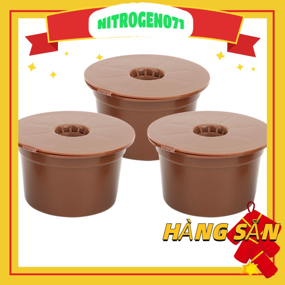 Nitrogen071 3 cái có thể tái sử dụng  viên nén cà phê Phụ kiện thay thế cốc phù hợp cho Caffitaly