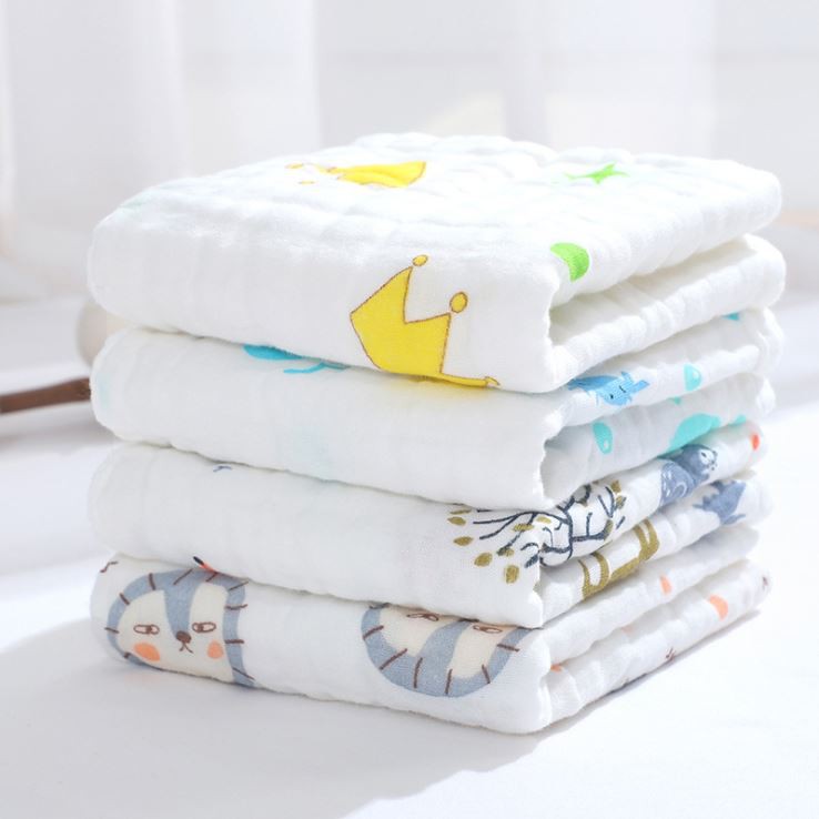 Khăn xô 6 lớp,khăn rửa mặt cho bé,kích thước 30*30cm,được làm từ 100% cotton, cực kỳ mềm mại và thoáng mát