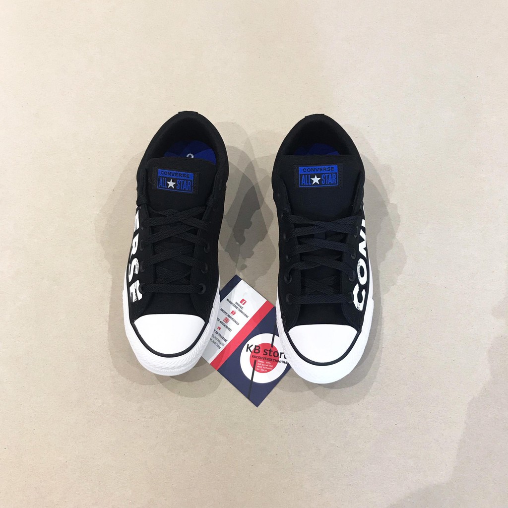 Giày Converse classic wordmark đen thấp cổ