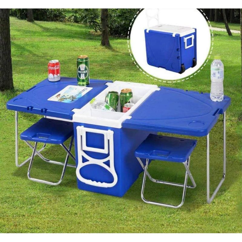 Bàn gấp đa năng có tủ giữ đông dã ngoại picnic