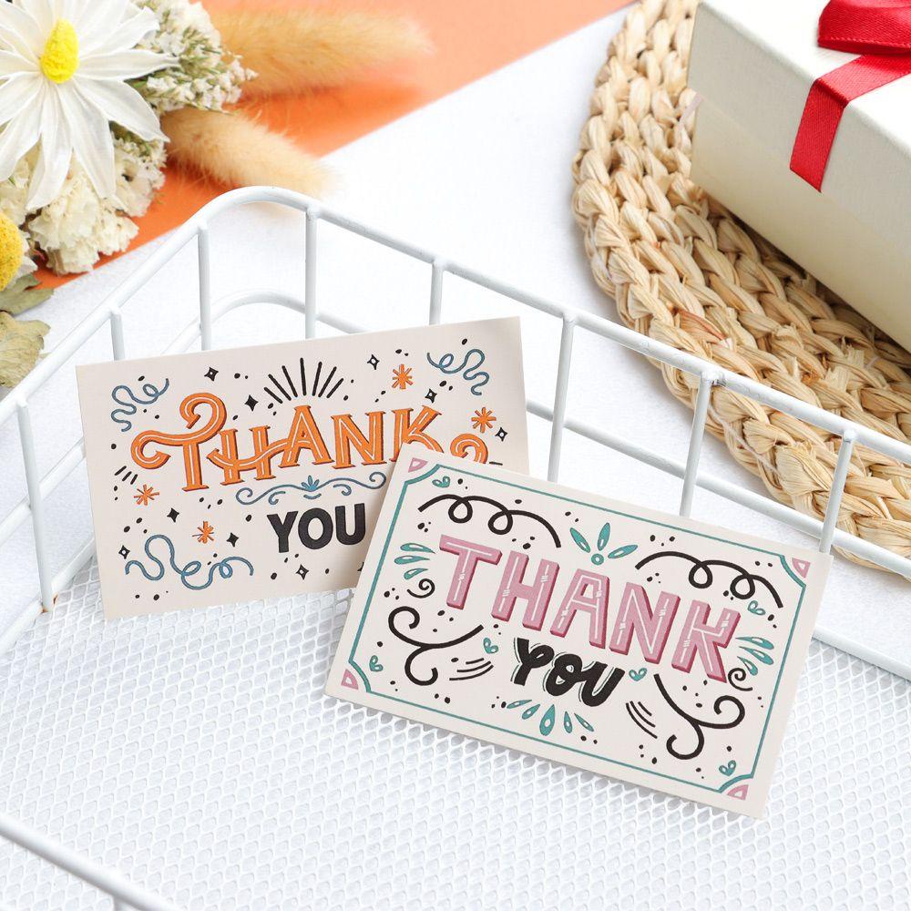 Set 50 Tấm Thiệp Cảm Ơn 2.1inx3.5cm Đa Dụng Chất Lượng Cao