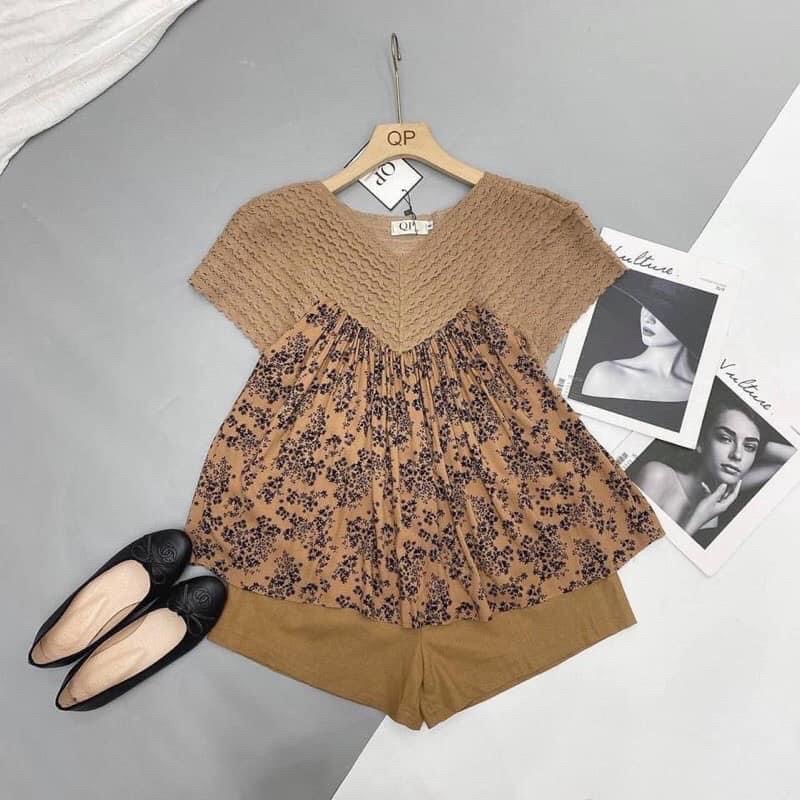 [L03] Set lụa hàn châu phối ren big size nữ
