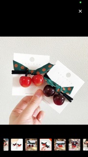Cột tóc trái cherry