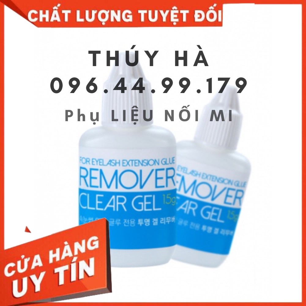 Gel tháo mi xanh remover clear gel_keo nối mi_dụng cụ nối mi_THÚY HÀ