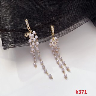 Khuyên tai nữ bông tai đính đá pha lê k371 Mayconner