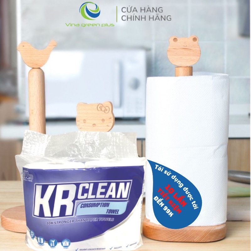 [Siêu tiết kiệm]  Khăn lau đa năng Krclean 15x15cm 400 tờ